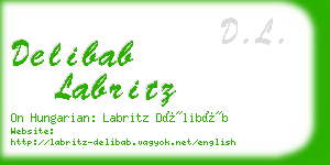 delibab labritz business card